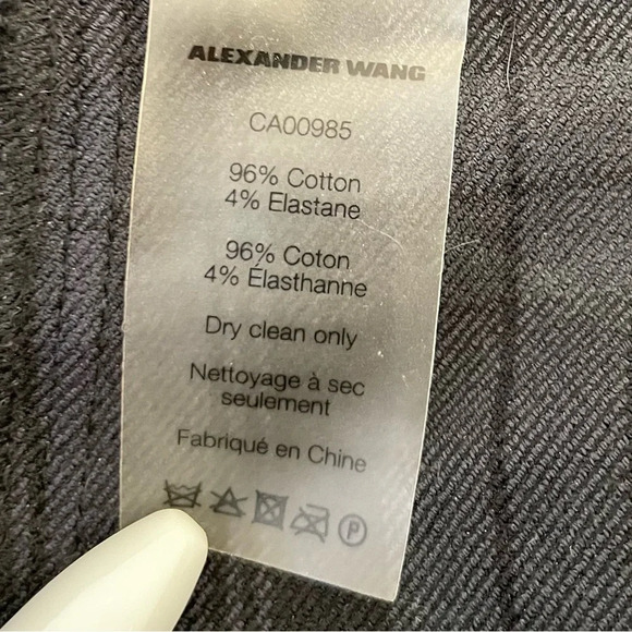 ALEXANDER WANG tartan plaid skinny fit pants with zipper detail size 2 - Picture 9 of 10